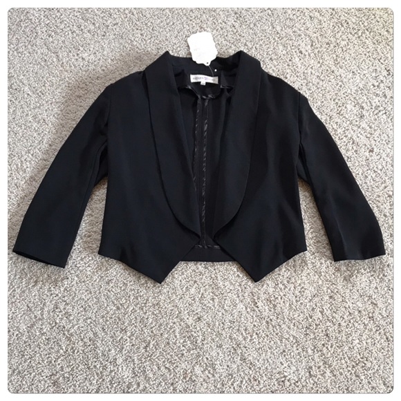 Altar'd State Jackets & Blazers - NWT, Altar’d State Black Cropped Open Front Blazer